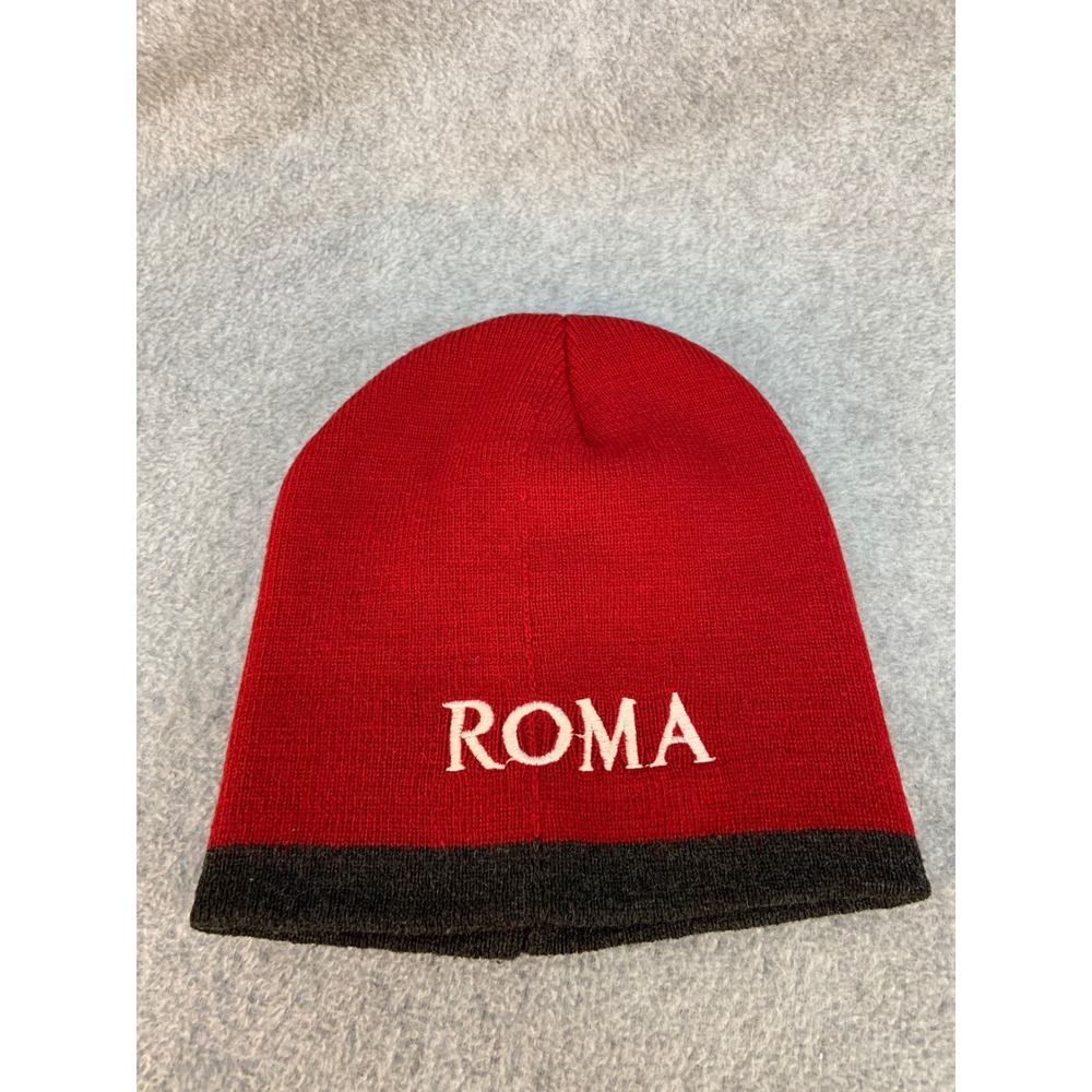 ROMA Embroidered Unisex Red Unbranded Beanie Knit Skull Cap OSFM